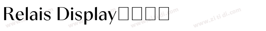 Relais Display字体转换